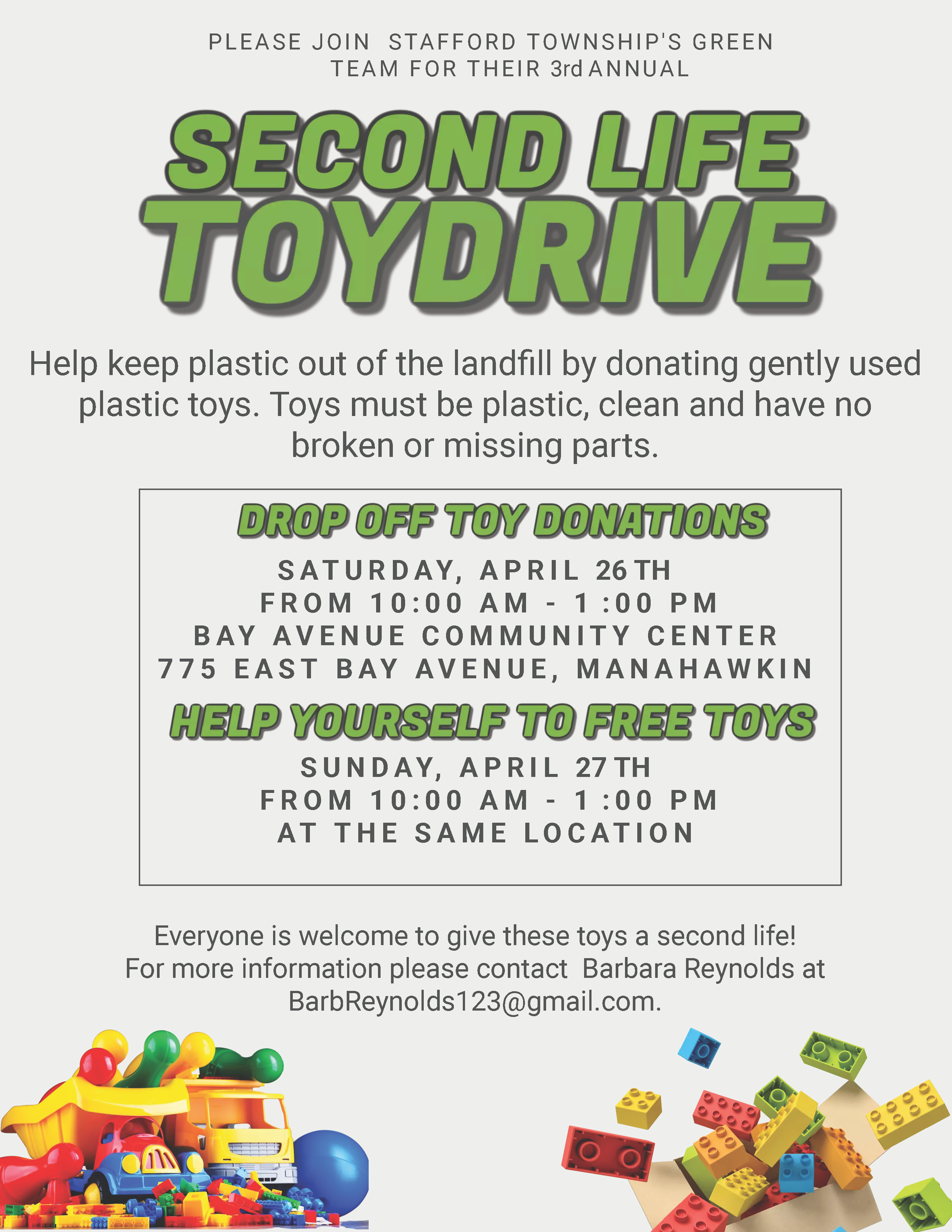 Second Life Toy Drive Flyer